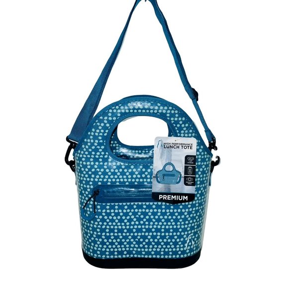 Insulated Lunch Bag for Women Teal/ Turquoise Lunch Tote Woman Lunch Bag Purse - Picture 3 of 6